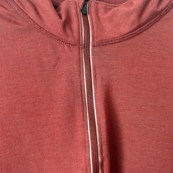 Carhartt Womens Slightly Fitted 1/4 Zip Pullover‎ Long Sleeve Size XL Red - Picture 2 of 3